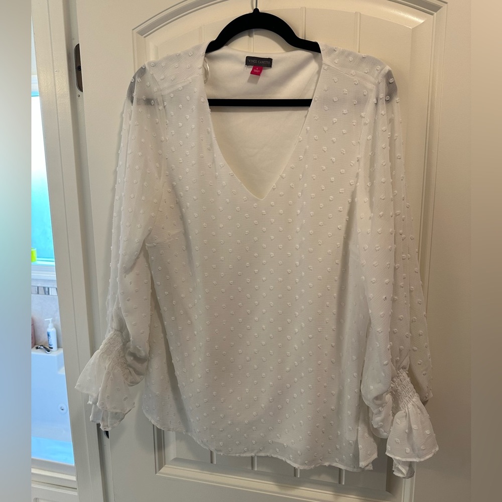 Vince Camuto blouse white size Large